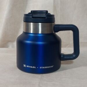 Stanley + Starbucks Admiral Blue Stainless Steel Vacuum Desktop 20 oz Mug 